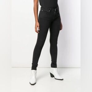 Sandro High Rise Black  Skinny Jeans sz 4